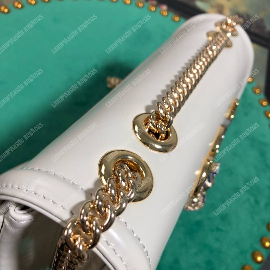 G*u*i rajah medium shoulder bag white