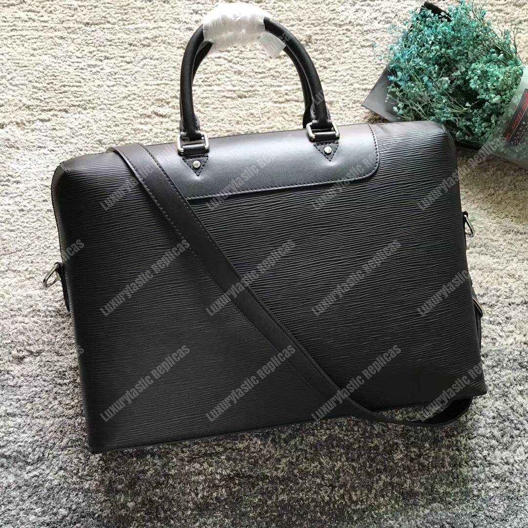 LV Porte-Documents Jour Epi Leather Noir
