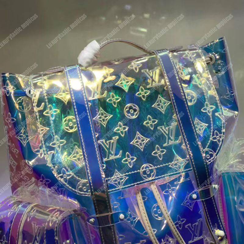 LV Christopher Backpack GM Monogram Iridescent Prism