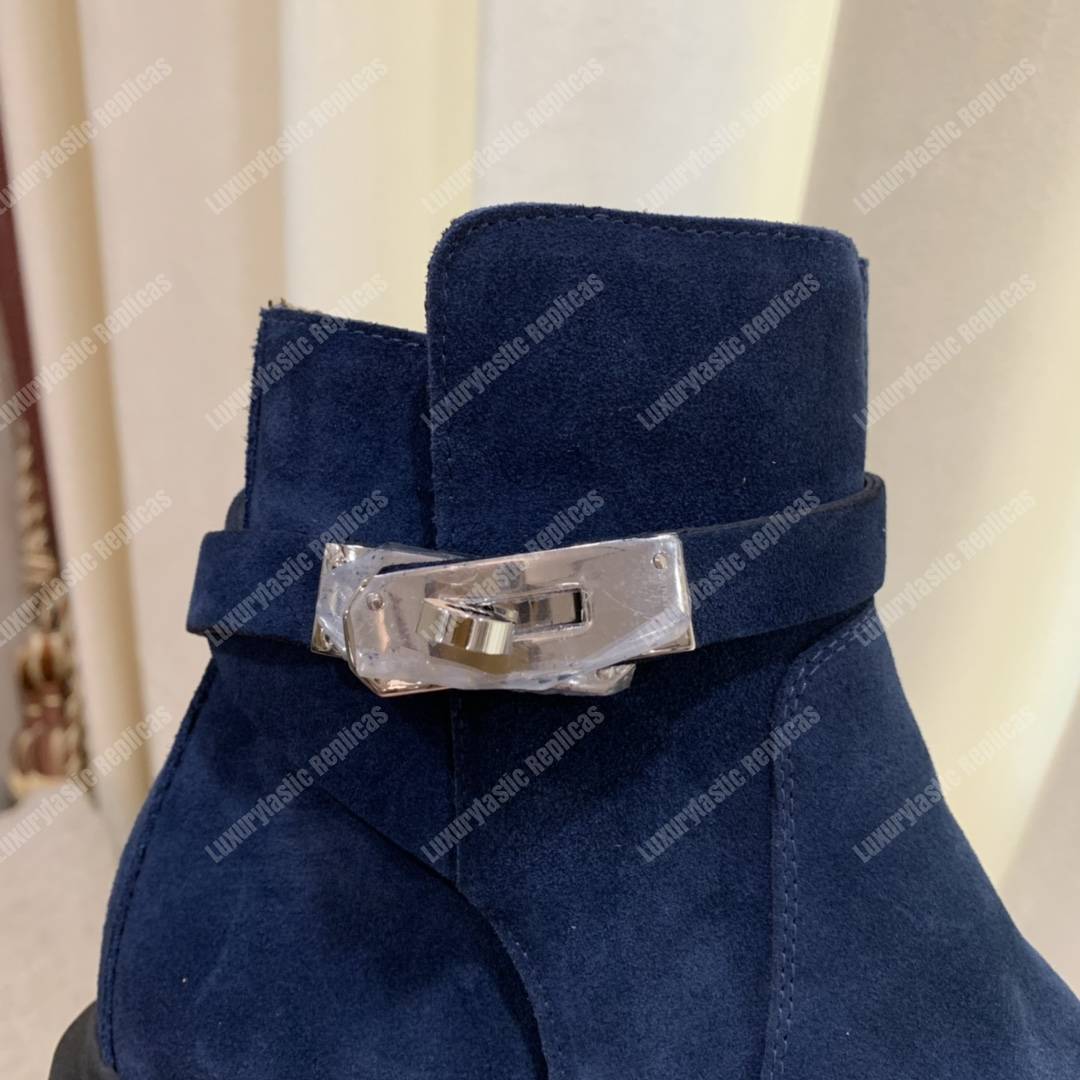 H**mes veo ankle boot blue