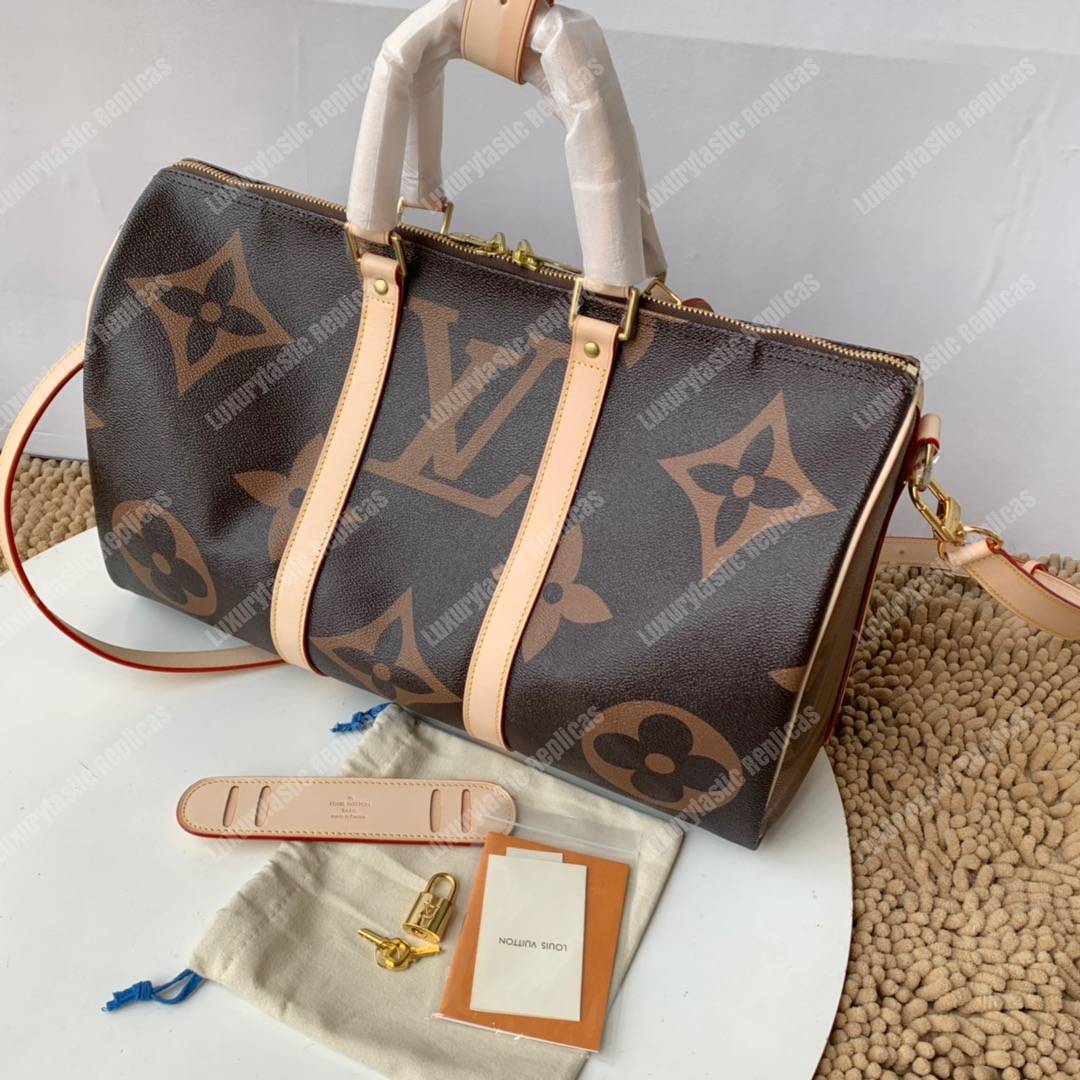 LV Keepall Bandouliere 45 Giant Monogram Canvas