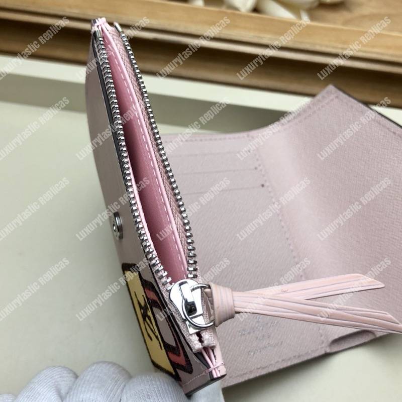 LV Special Edition Victorine Wallet Epi leather in pale-pink Rose Ballerine