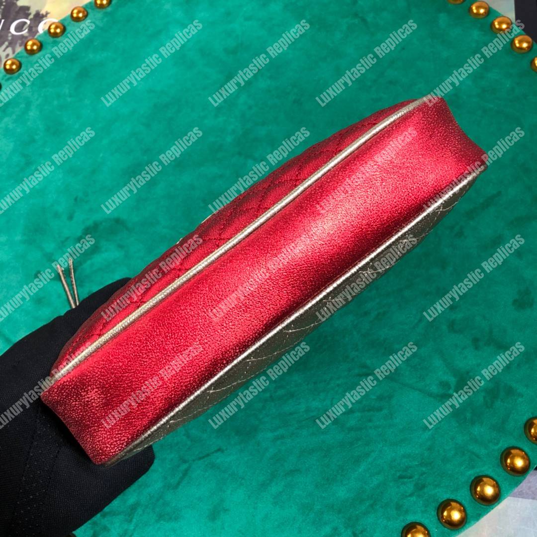 G*u*i zumi clutch metallic red/green
