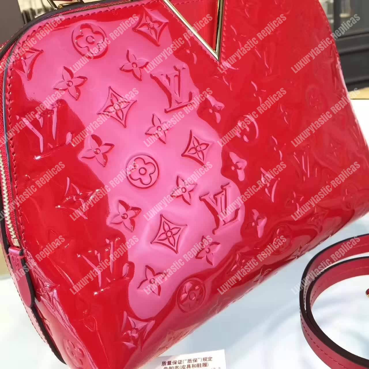 LV Melrose Monogram Vernis Cherry
