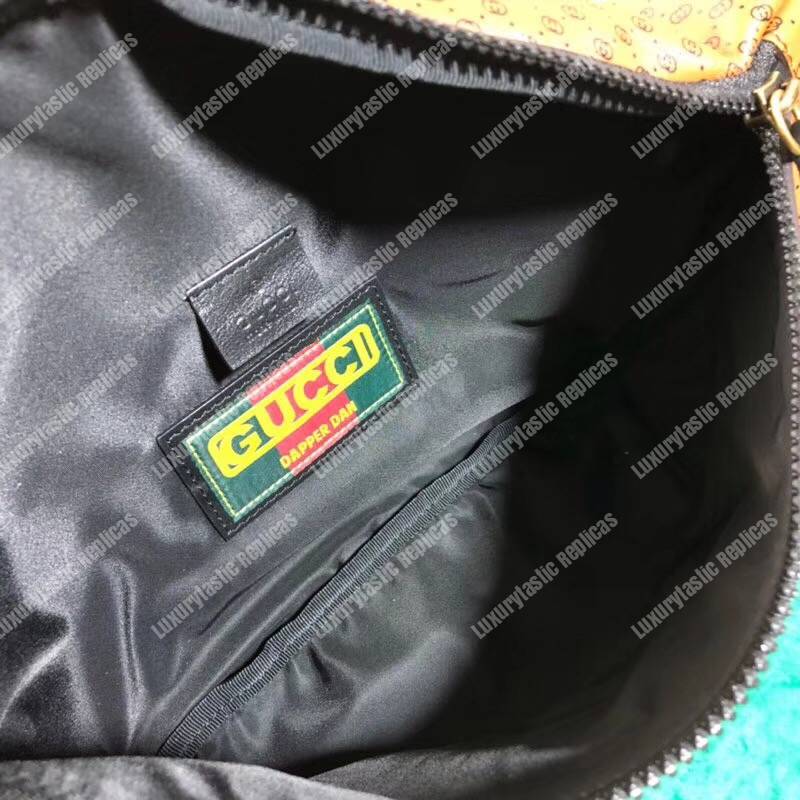 G*u*i G*u*i-dapper dan belt bag brown with ebony gg pattern