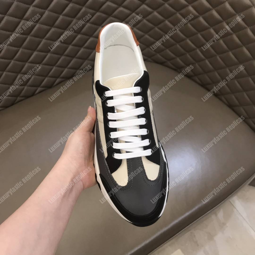 H**mes trail sneaker multicolore craie