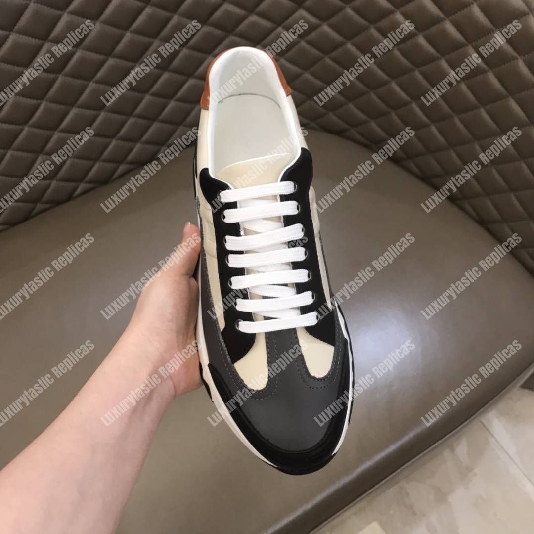 H**mes trail sneaker white/grey