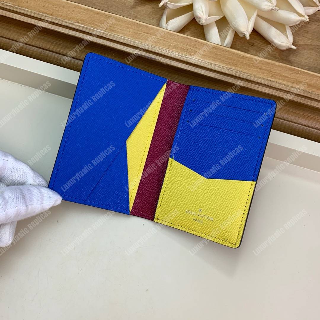 LV Pocket Organizer Epi Leather Damier Graphite