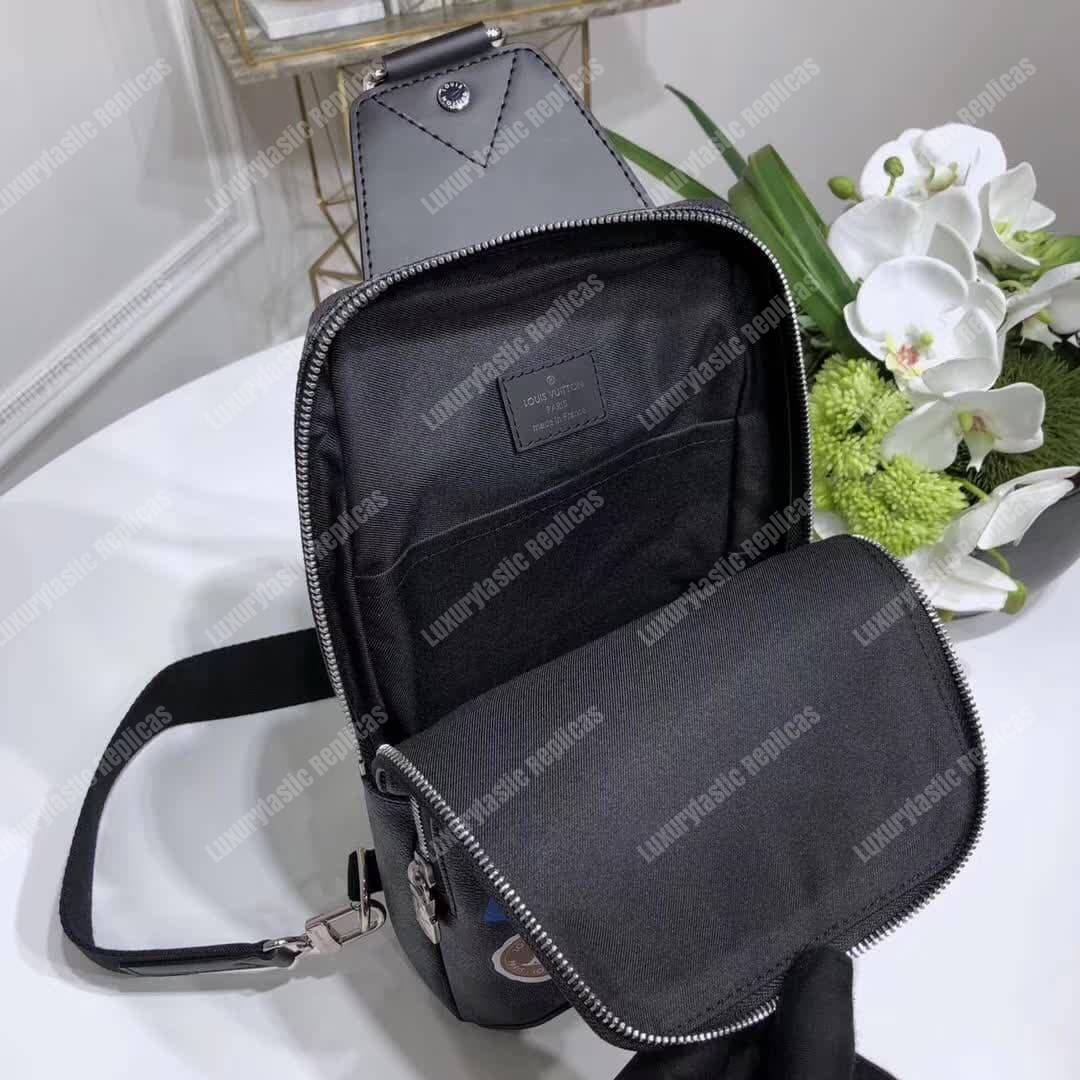 LV Avenue Sling Bag World Tour Damier Graphite