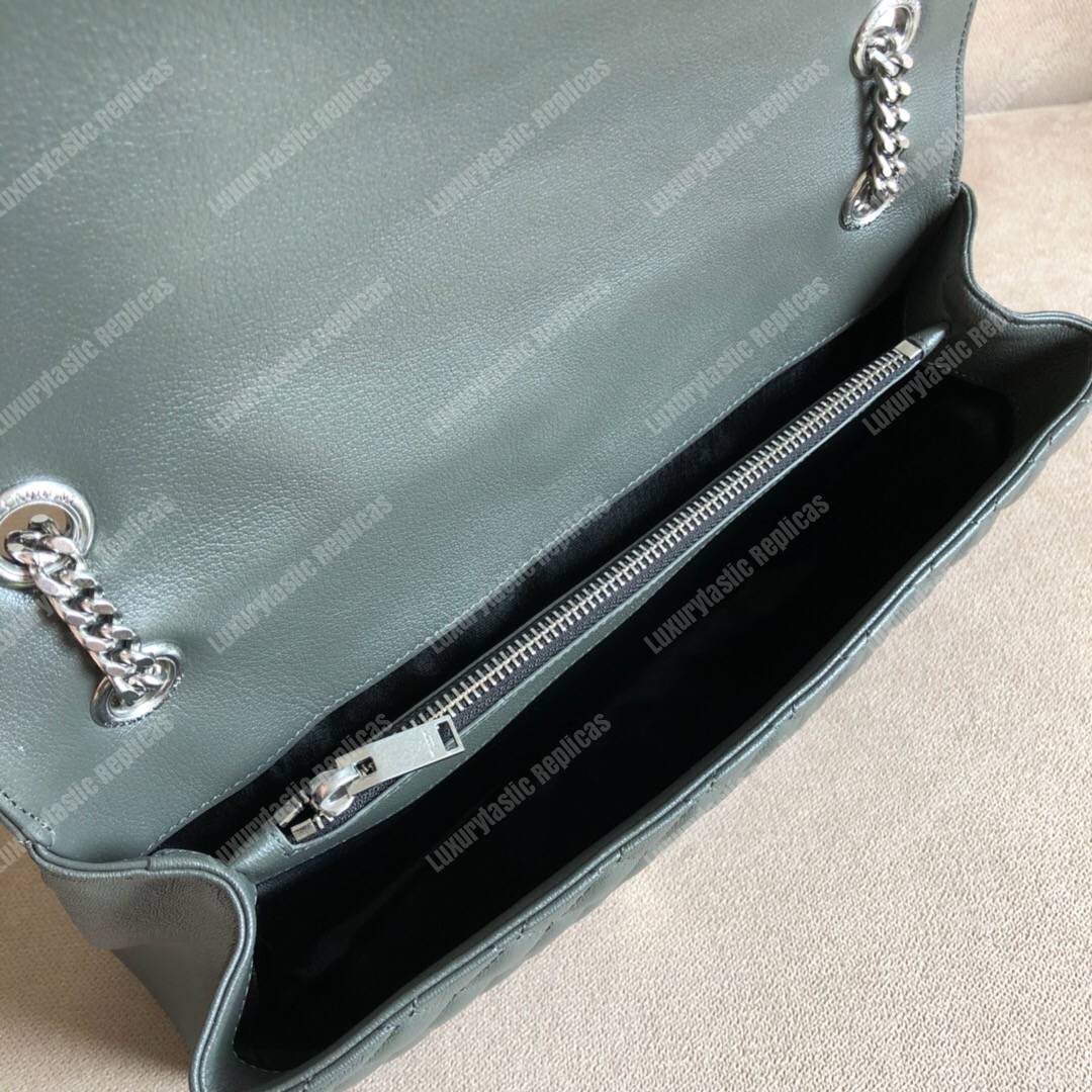 Saint Laurent Classic Large Soft Envelope Dark Anthracite