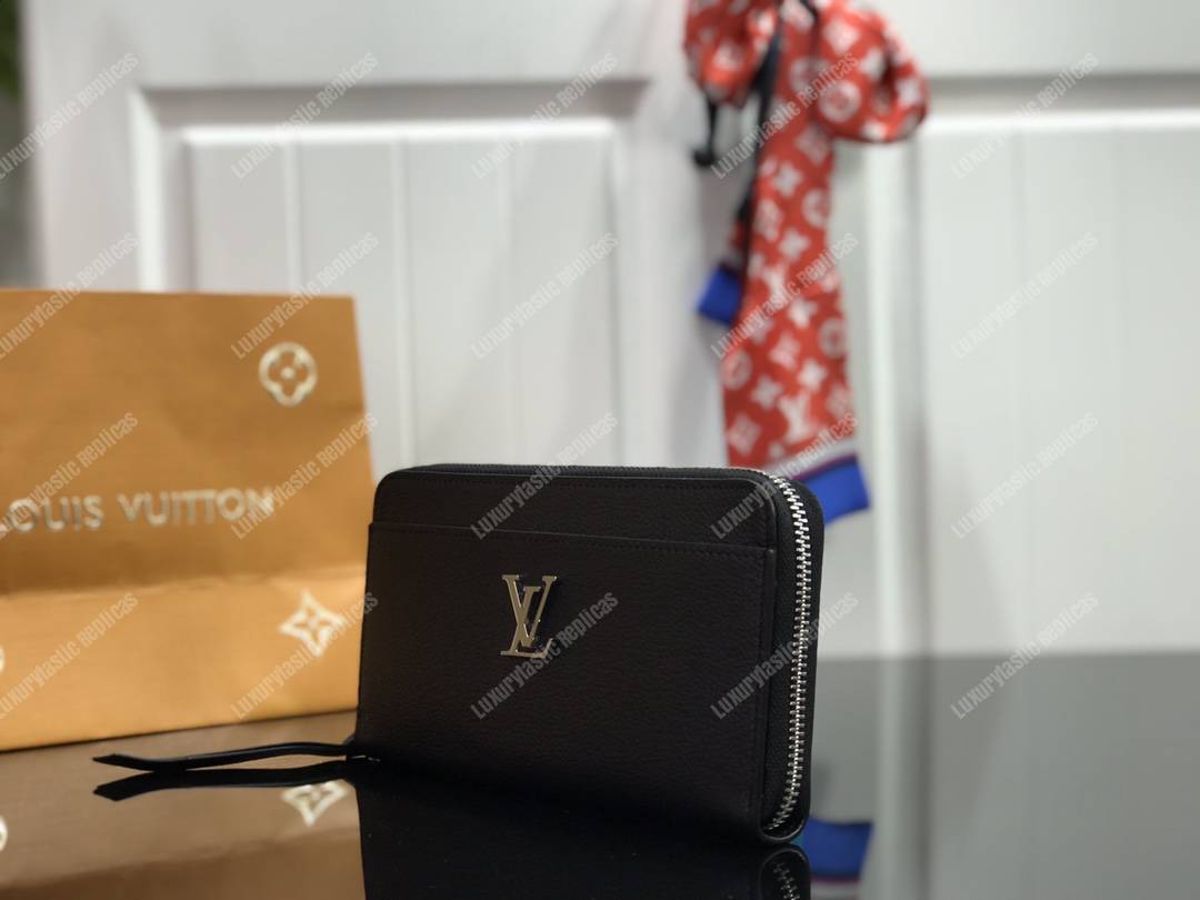 LV Lockme Zippy Wallet Noir
