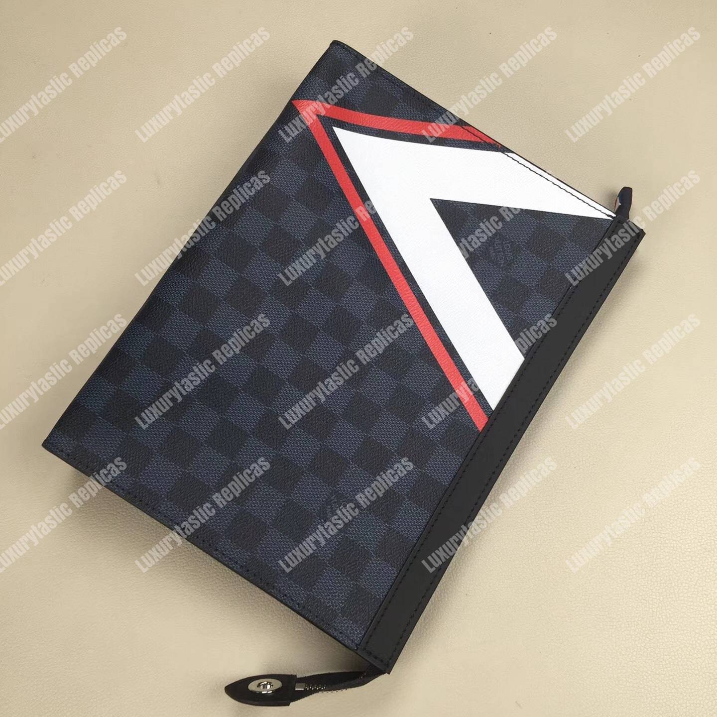 LV Pochette Voyage MM Damier Cobalt Canvas