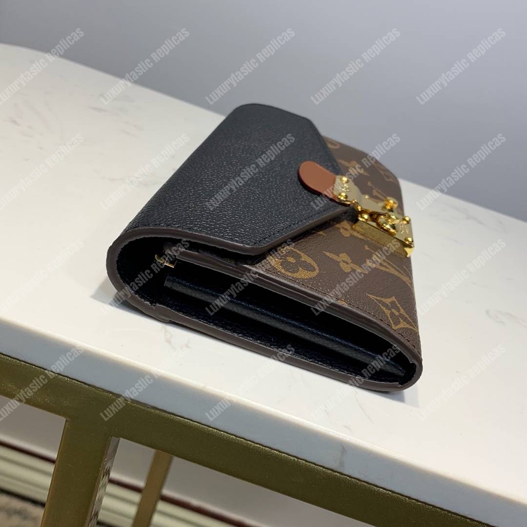 LV Pallet Wallet Monogram Taurillon Leather Noir