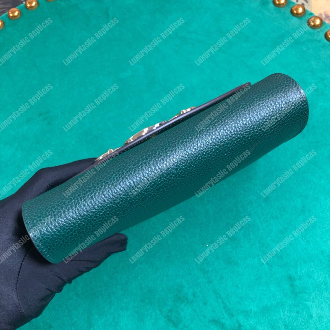 G*u*i zumi dark green smooth leather mini bag
