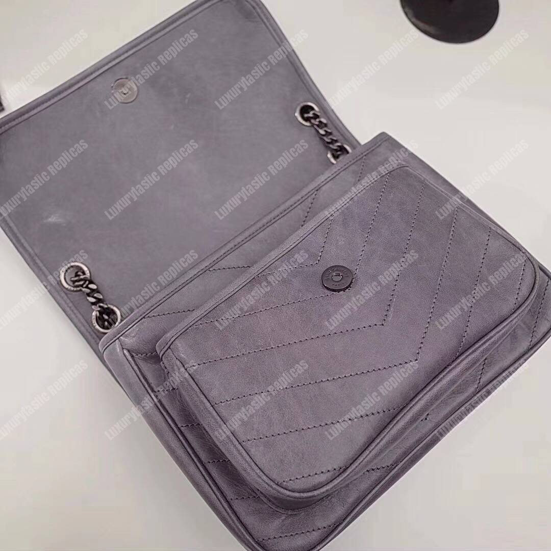 Saint Laurent Niki Medium Storm Vintage