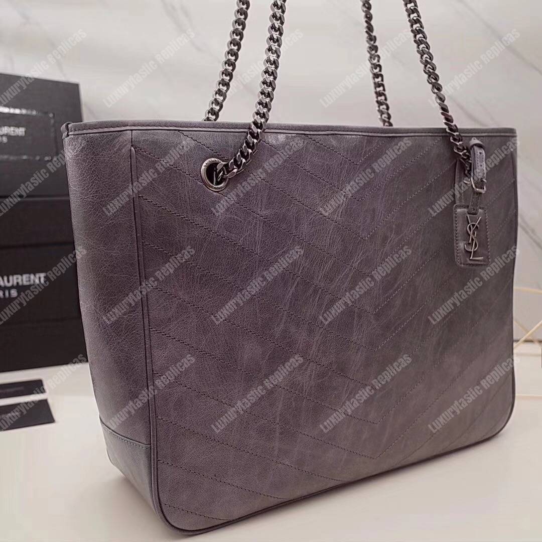 Saint Laurent Large Niki Shopping Bag Earth Grey