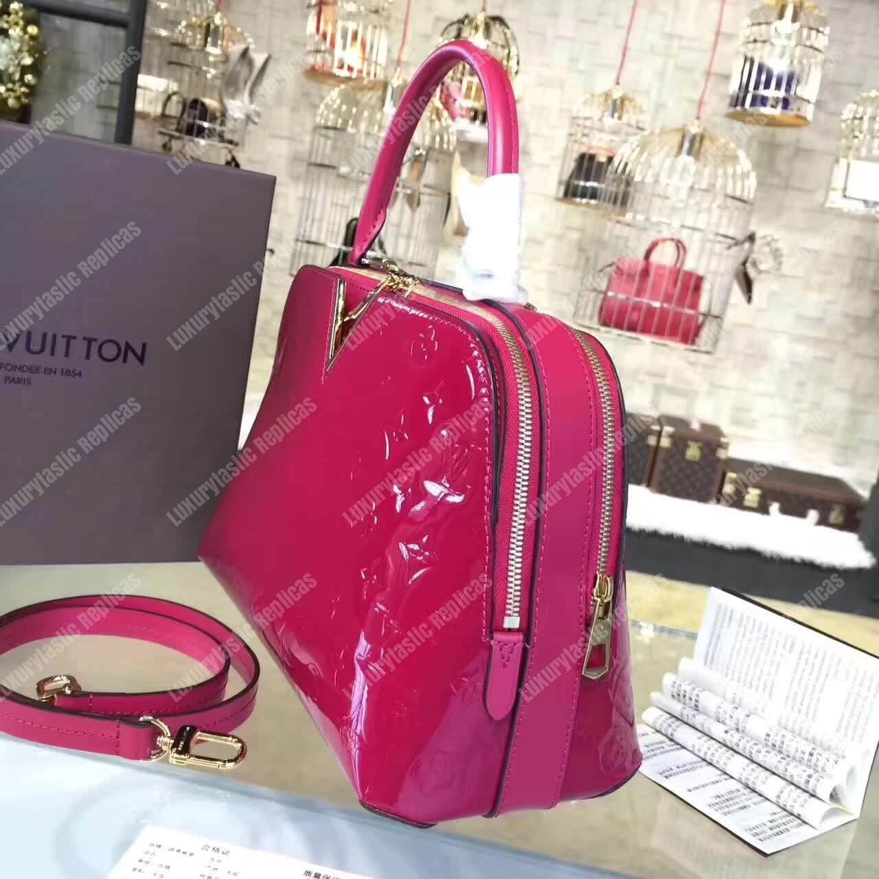 LV Melrose Monogram Vernis Hot Pink