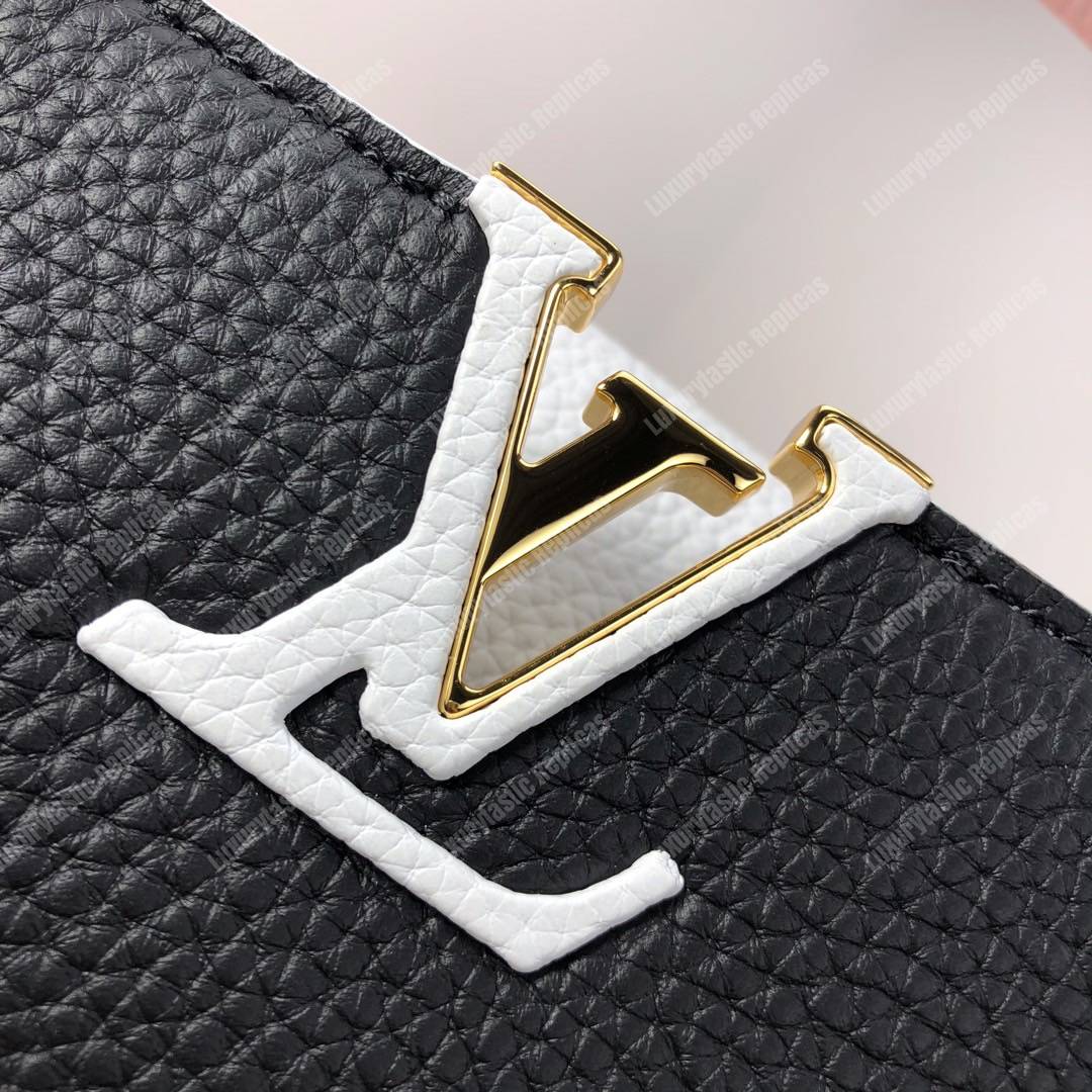 LV Capucines BB Taurillon Python Black White