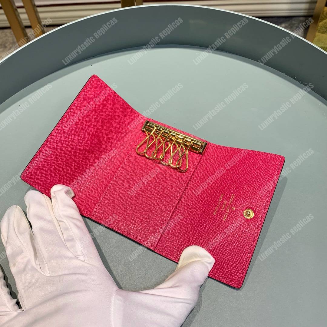 LV 6 Key Holder Monogram Canvas Pivoine