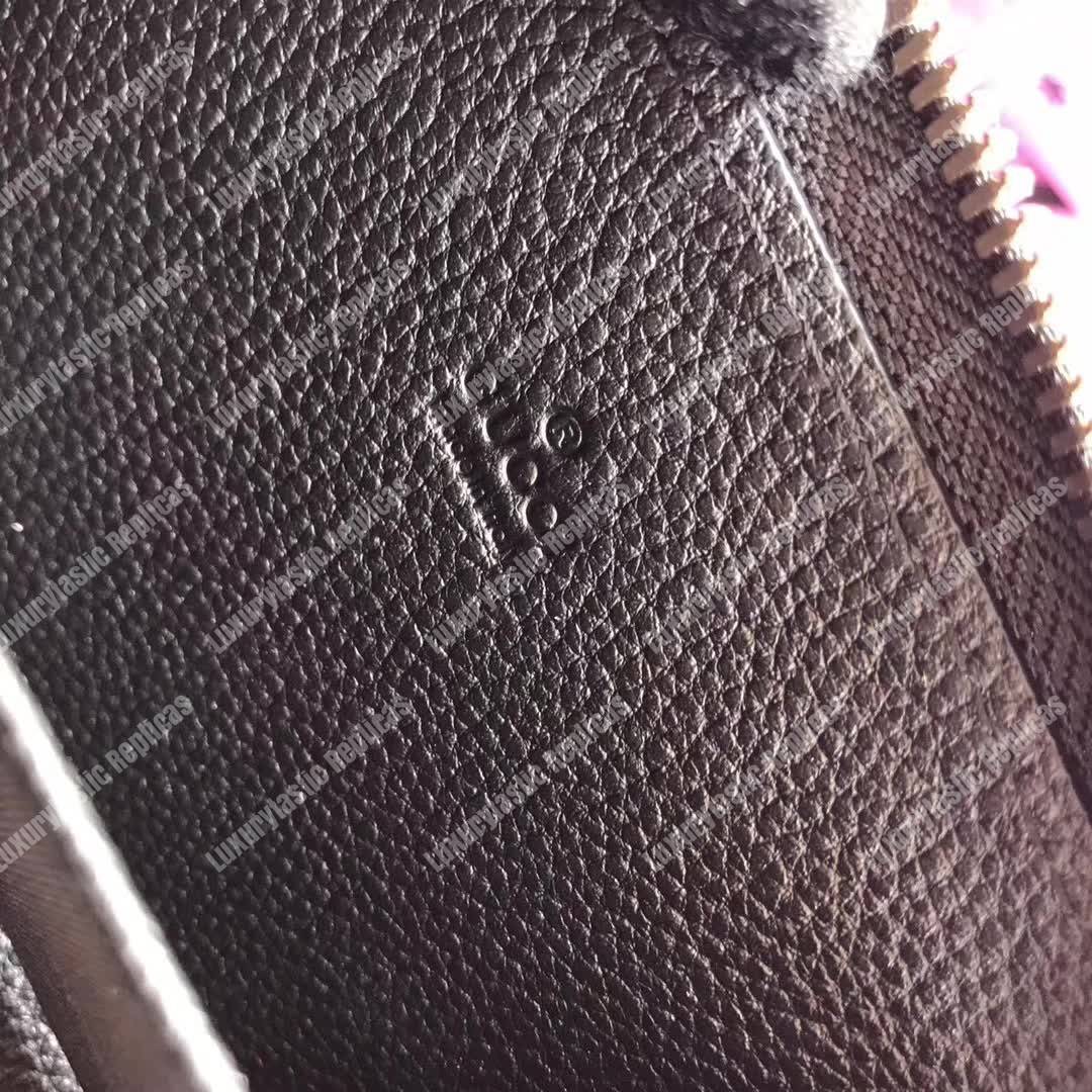 G*u*i print leather card case black