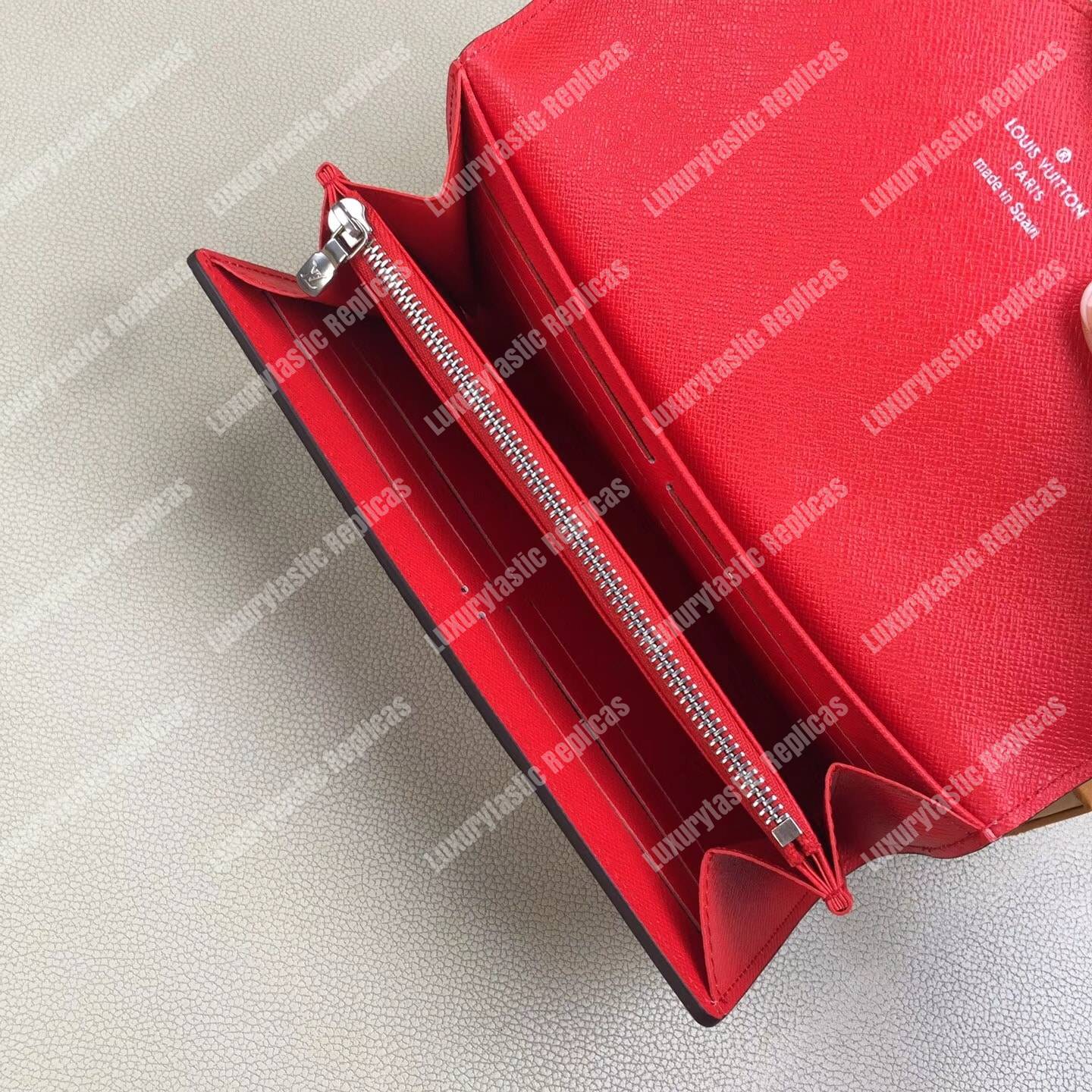 LV Sarah Wallet Epi Leather Rose Ballerine