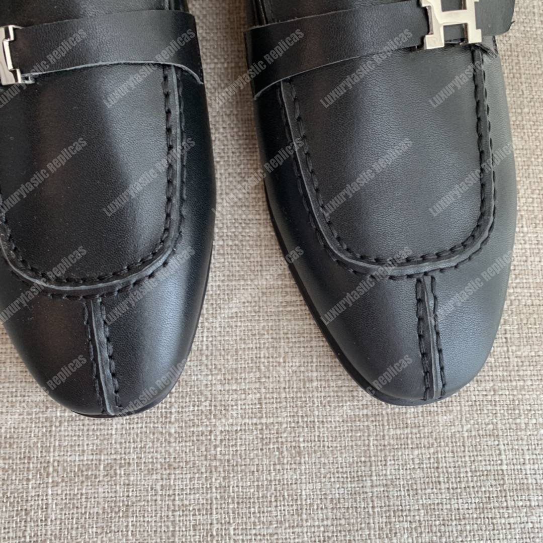 H**mes h buckle loafer black