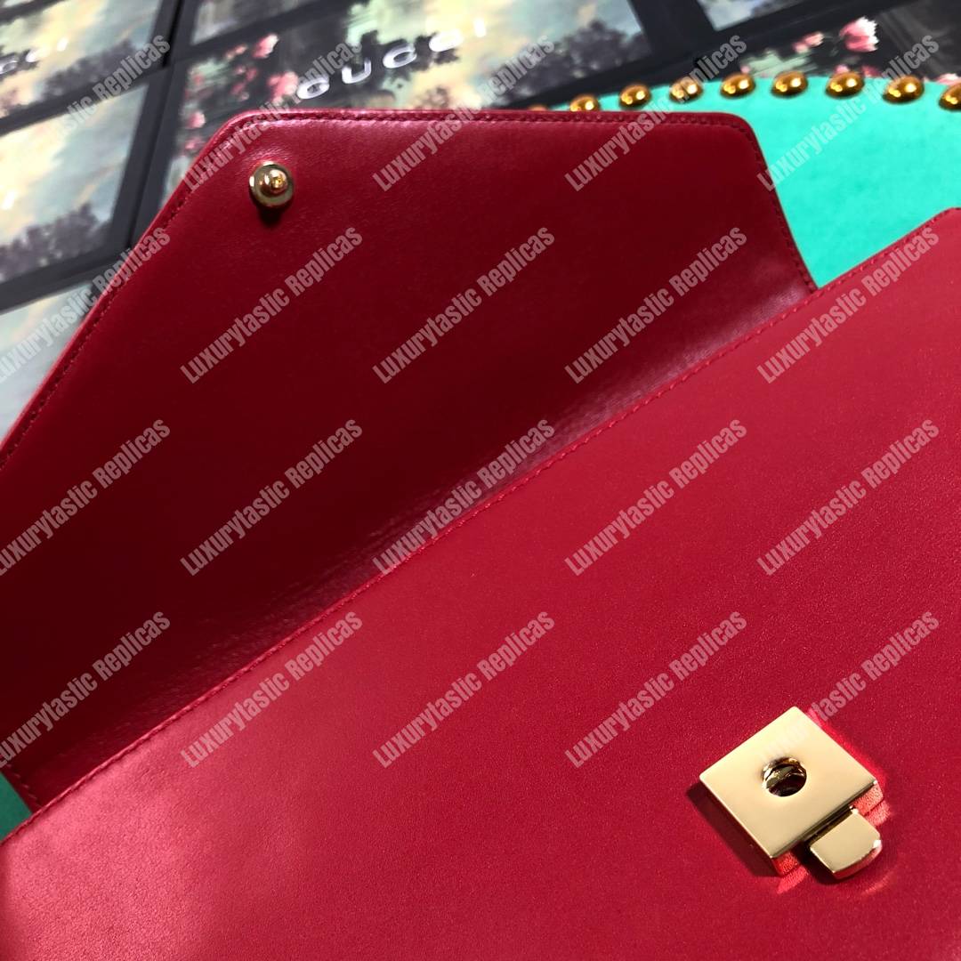 G*u*i rajah medium shoulder bag red