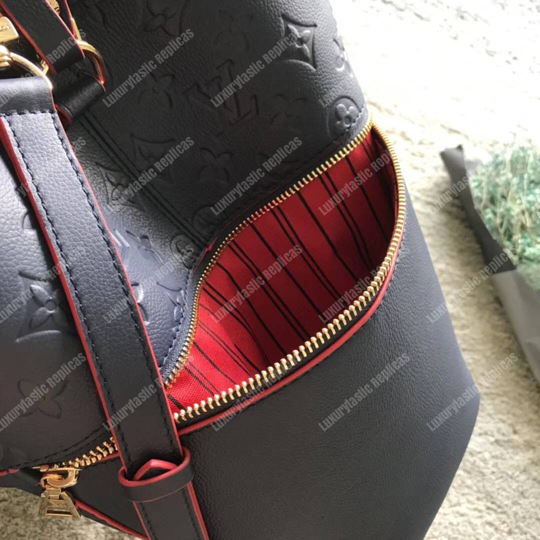 LV Melie Designer Monogram Leather Marine Rouge