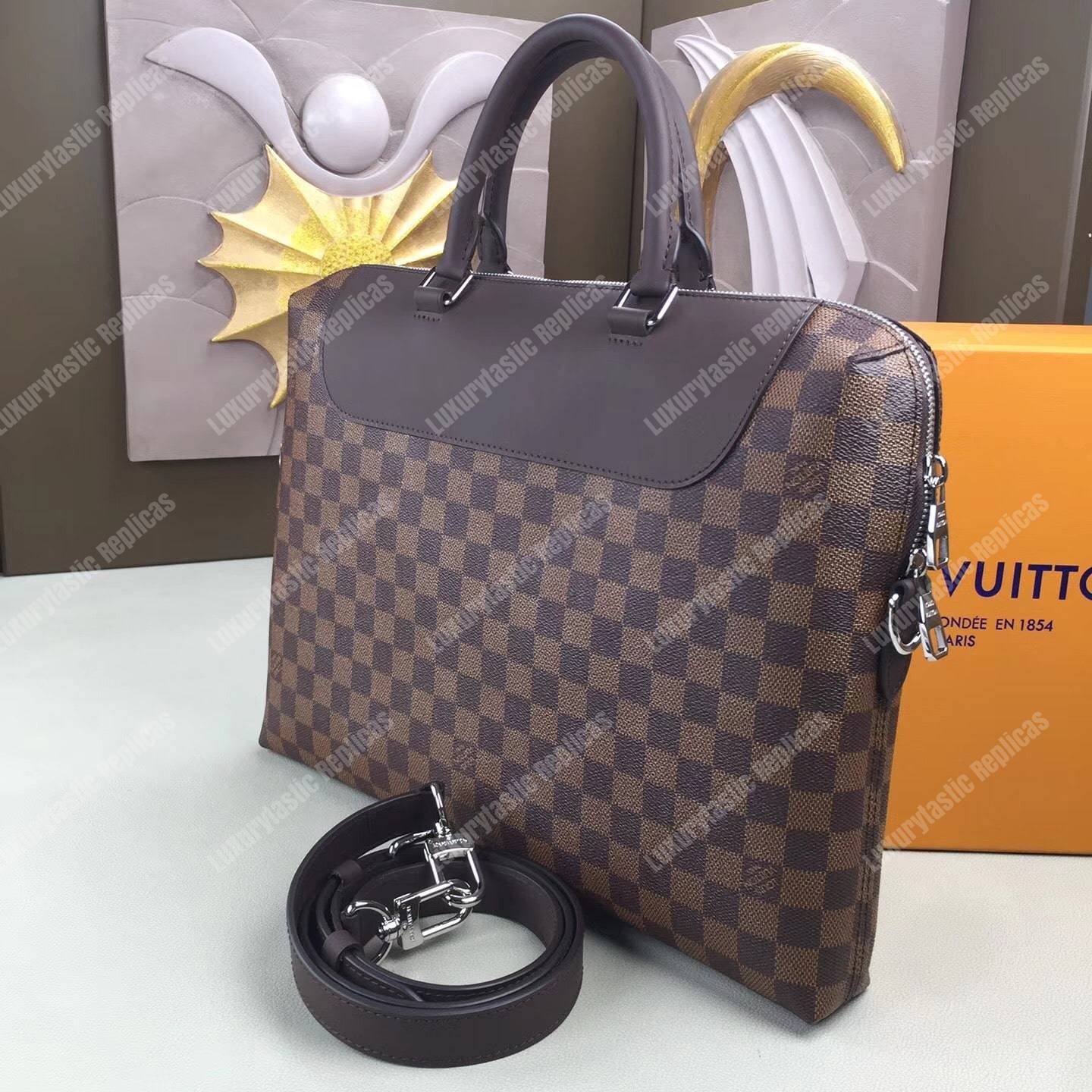 LV Porte-Documents Jour Damier Ebene Canvas