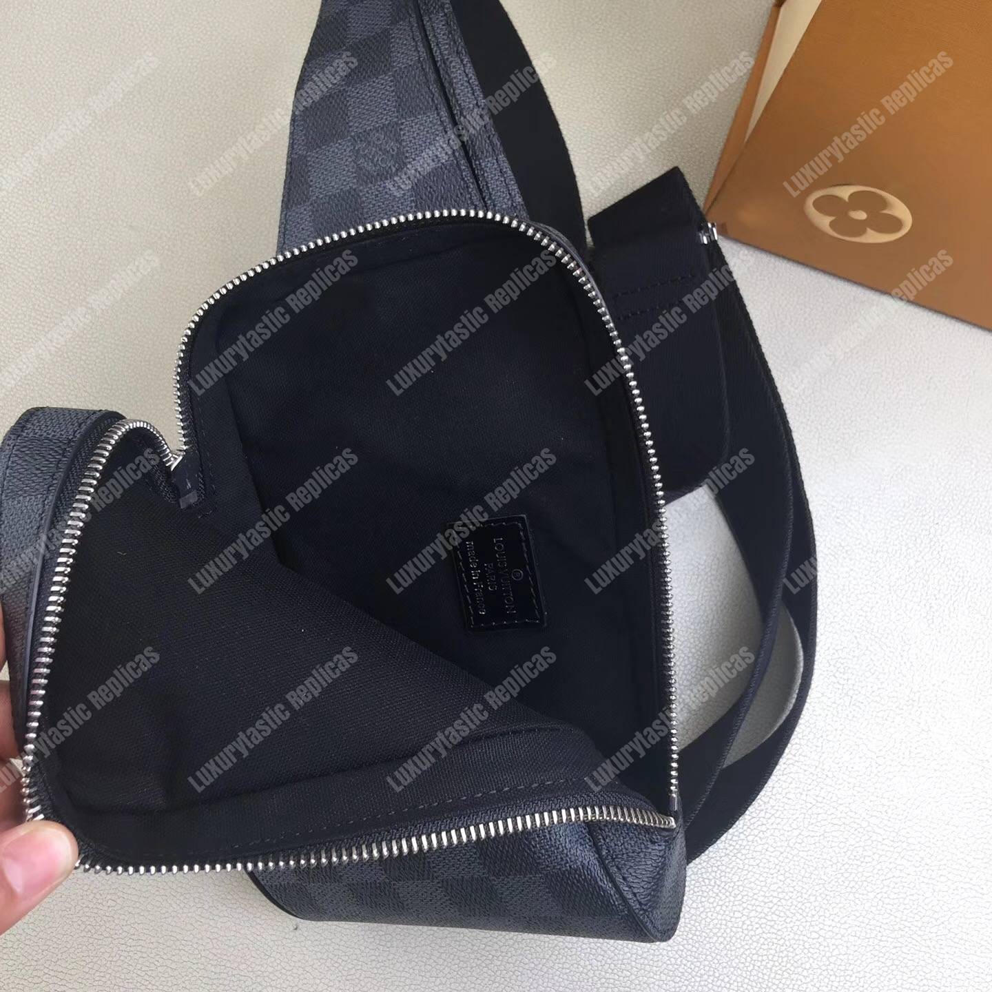 LV Geronimos Messenger Bag Damier Graphite
