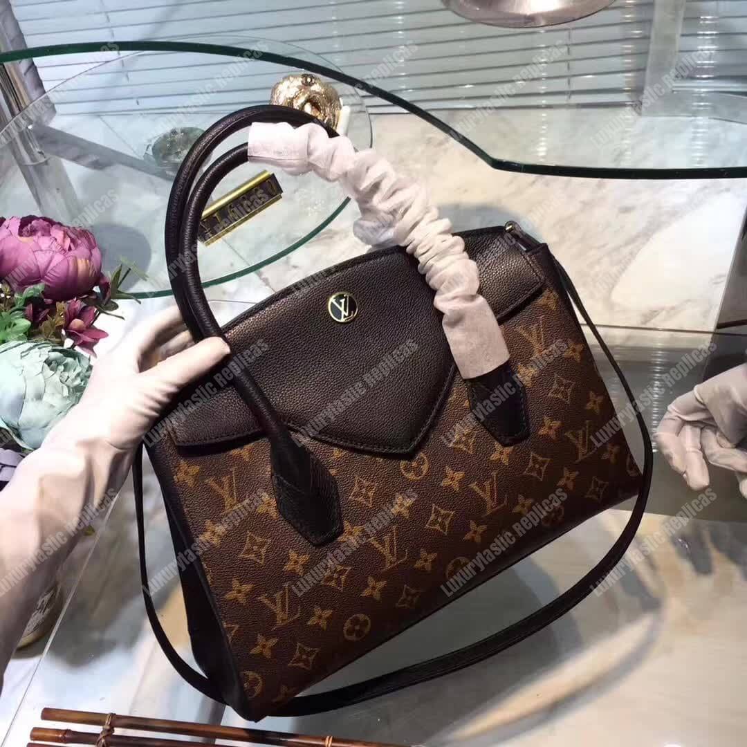 LV Florine Tote Bag Monogram Canvas Noir