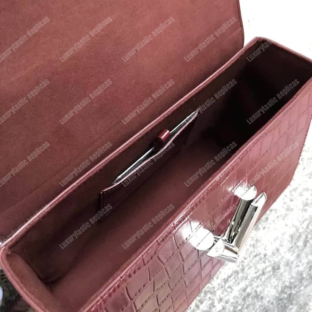 LV Twist Bag MM Crocodilien Mat