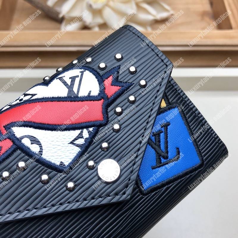 LV Special Edition Victorine Wallet Epi leather in Black