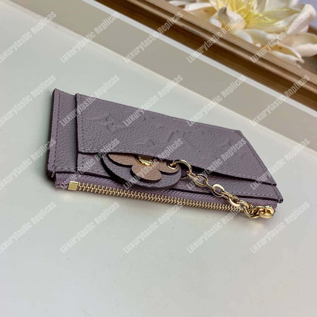 LV Zipped Card Holder Monogram Taupe