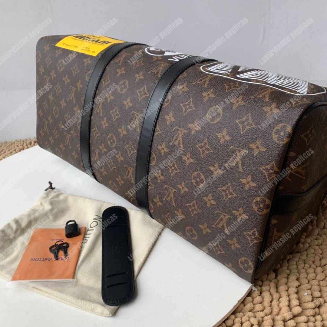 LV Keepall Bandouliere 45 Monogram Marron
