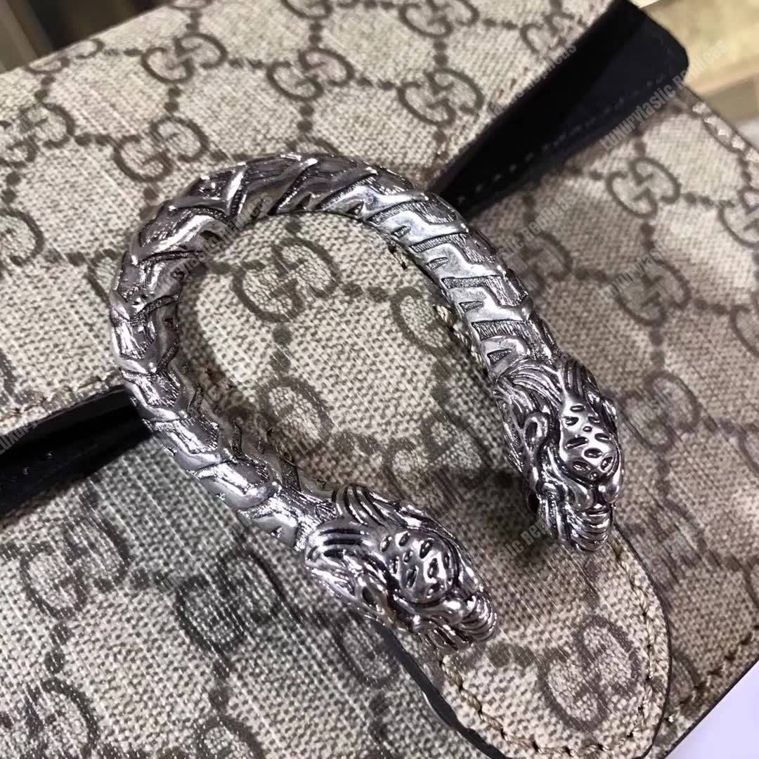 G*u*i dionysus small gg shoulder bag beige black