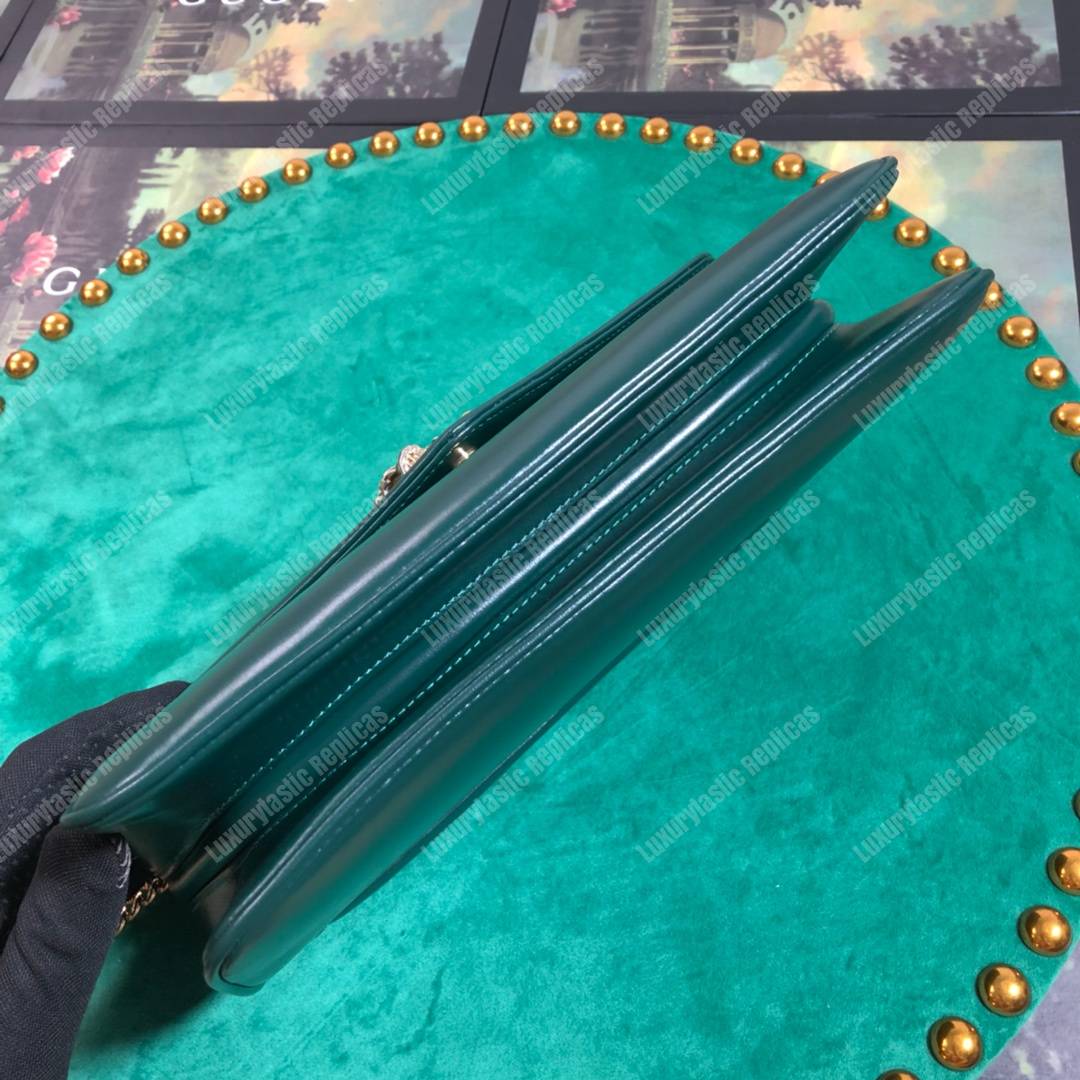 G*u*i rajah medium shoulder bag green