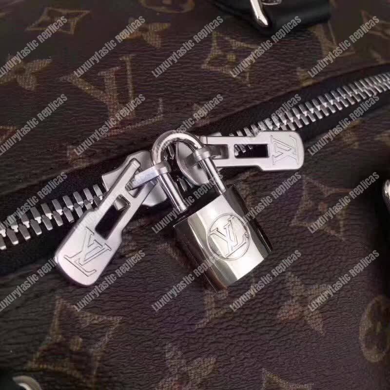 LV Keepall Bandouliere 45 Monogram Macassar Canvas