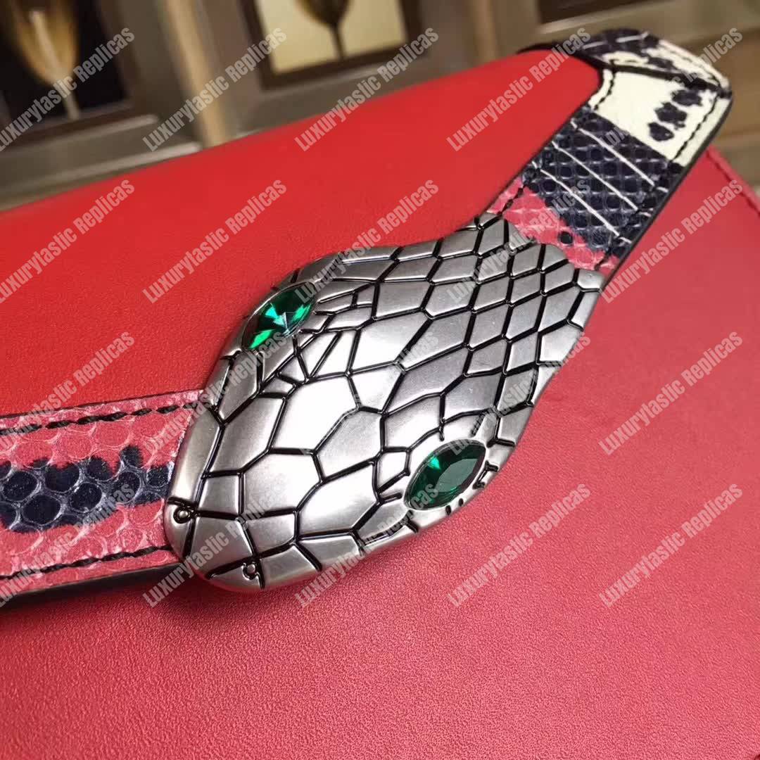 G*u*i lilith leather shoulder bag red