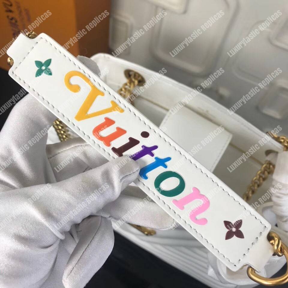 LV New Wave Chain Tote White