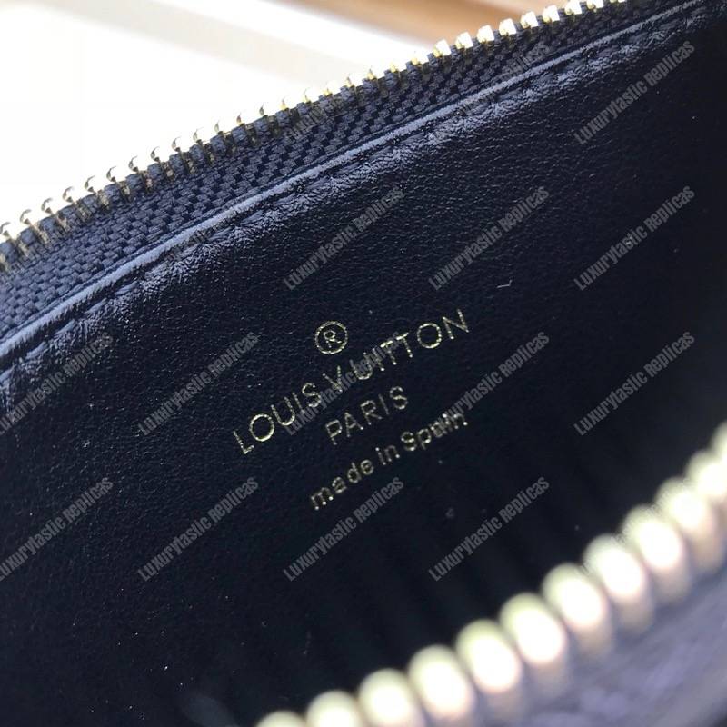 LV Zipped Card Holder Monogram Black