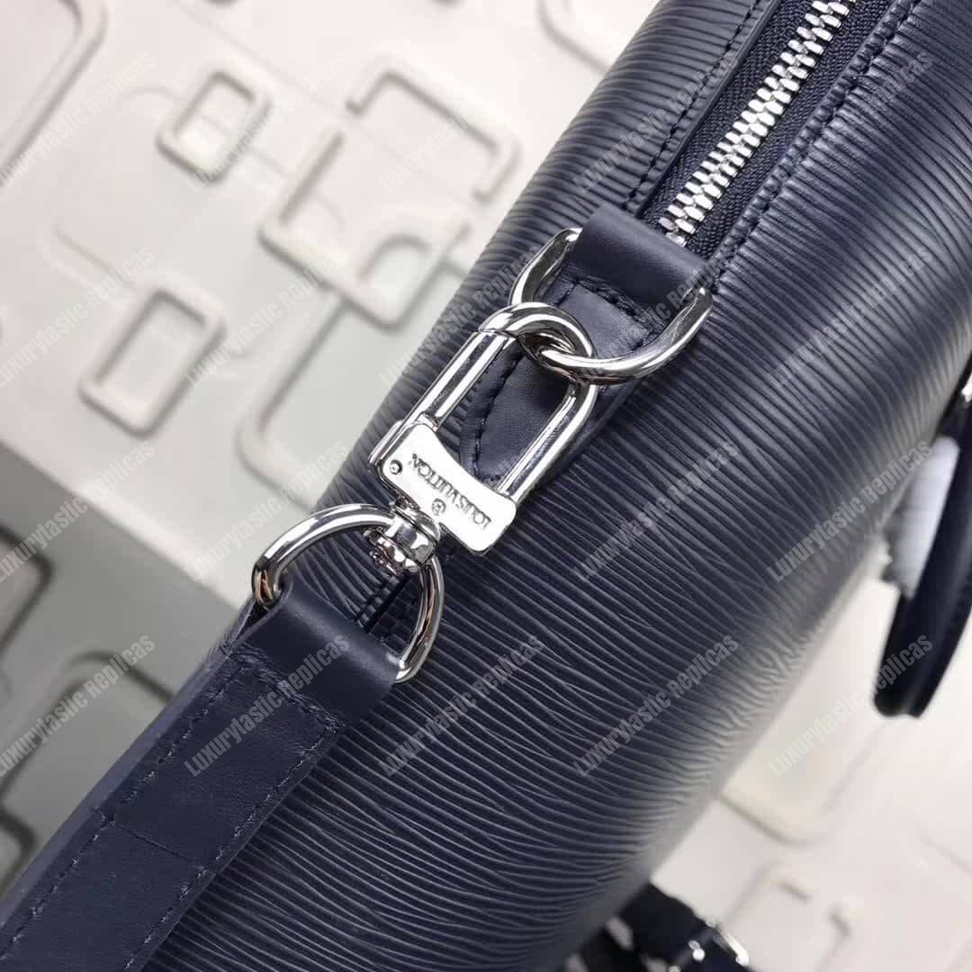 LV Porte-Documents Jour Epi Leather Navy Blue