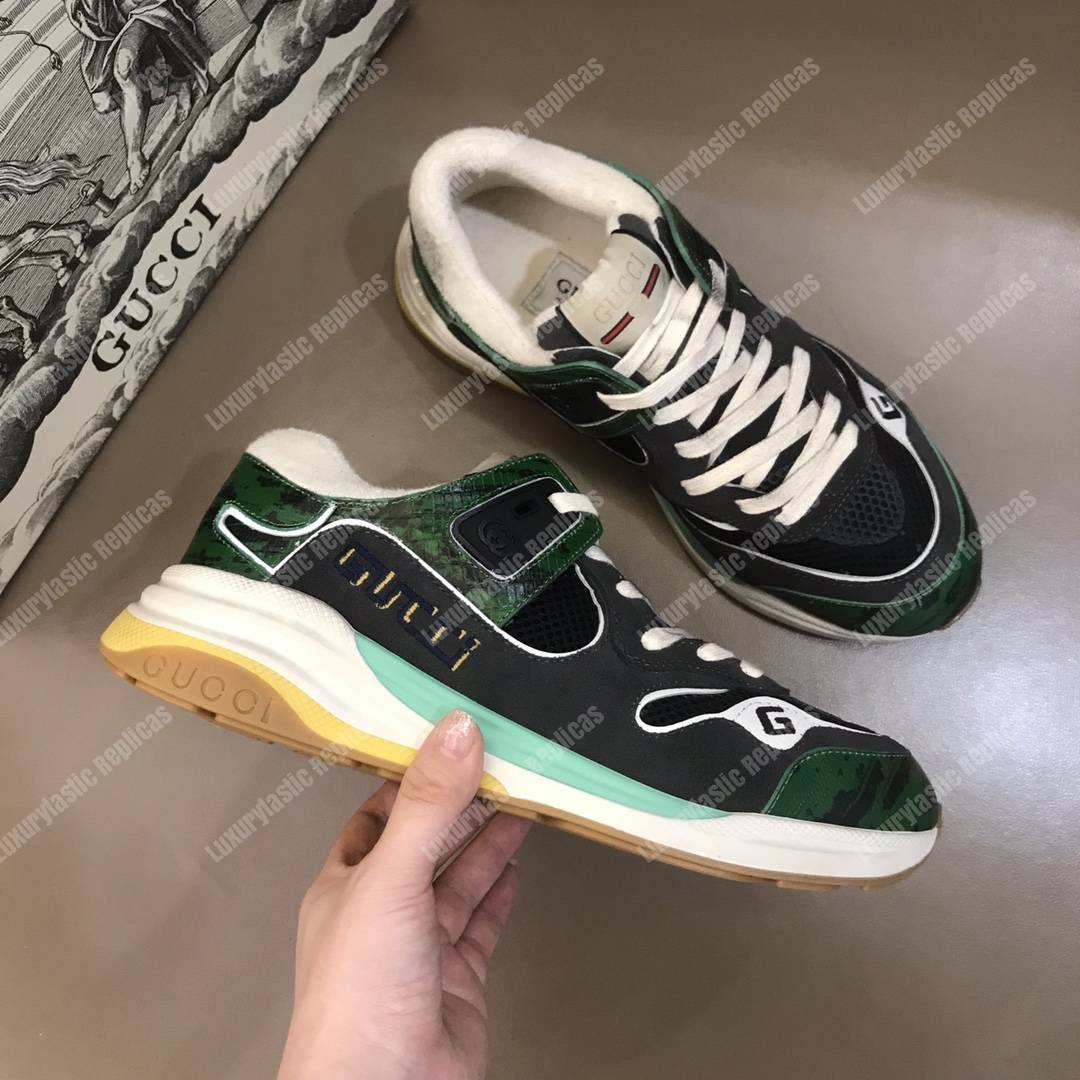 G*u*i ultrapace sneaker green/grey lining