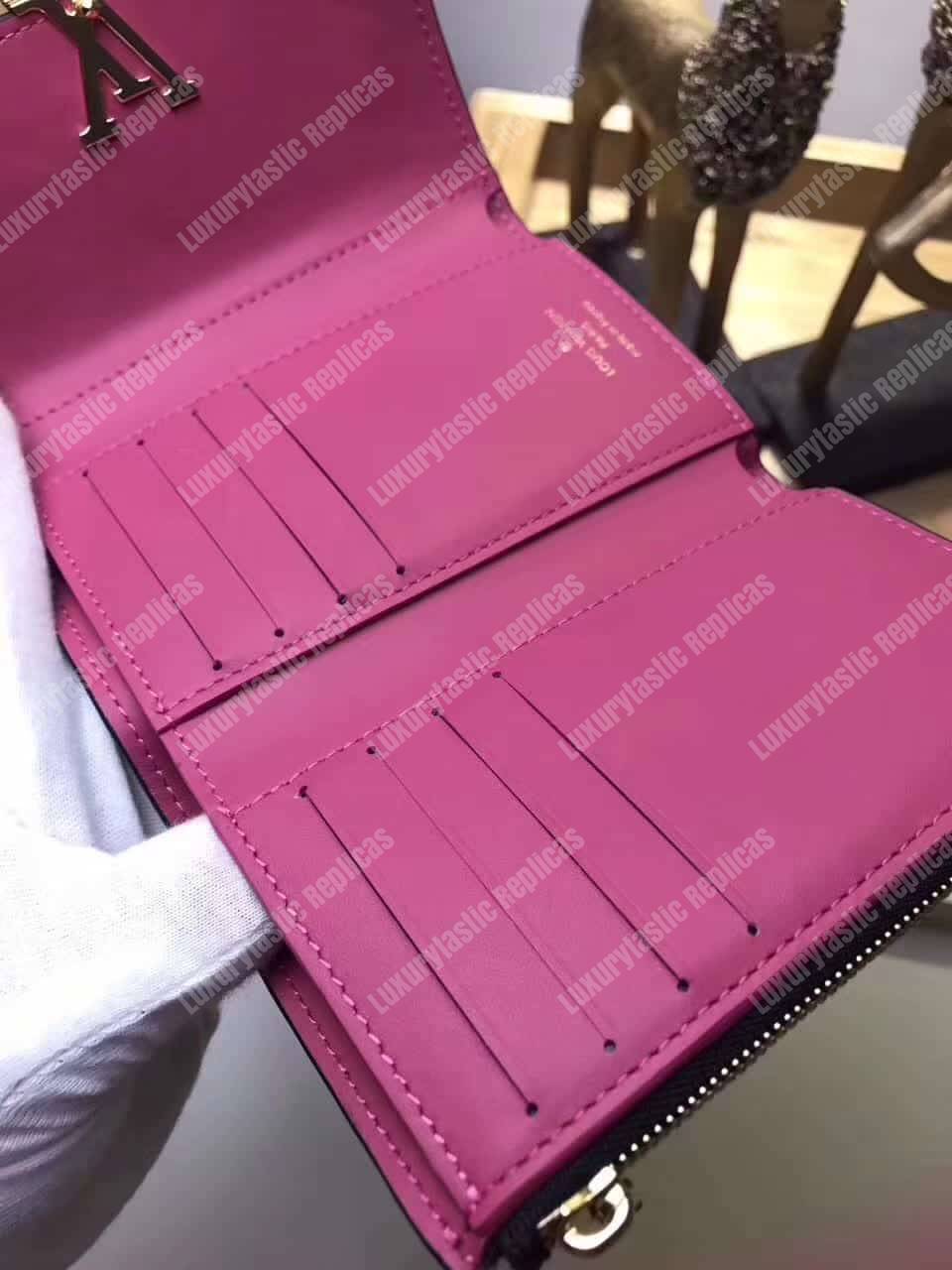 LV Capucines Compact Wallet Noir