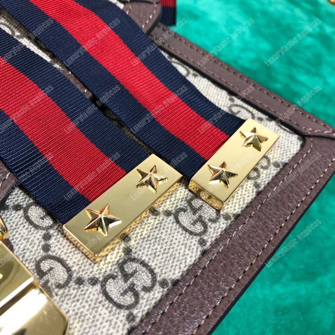 G*u*i gg sup*e canvas sylvie small shoulder bag brown