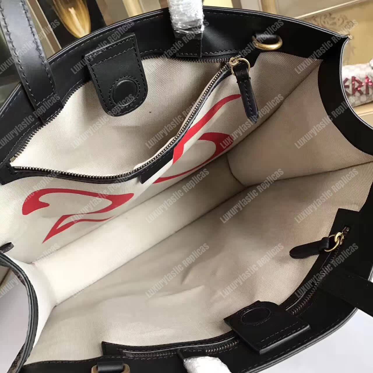 G*u*i angry cat print gg sup*e tote loved