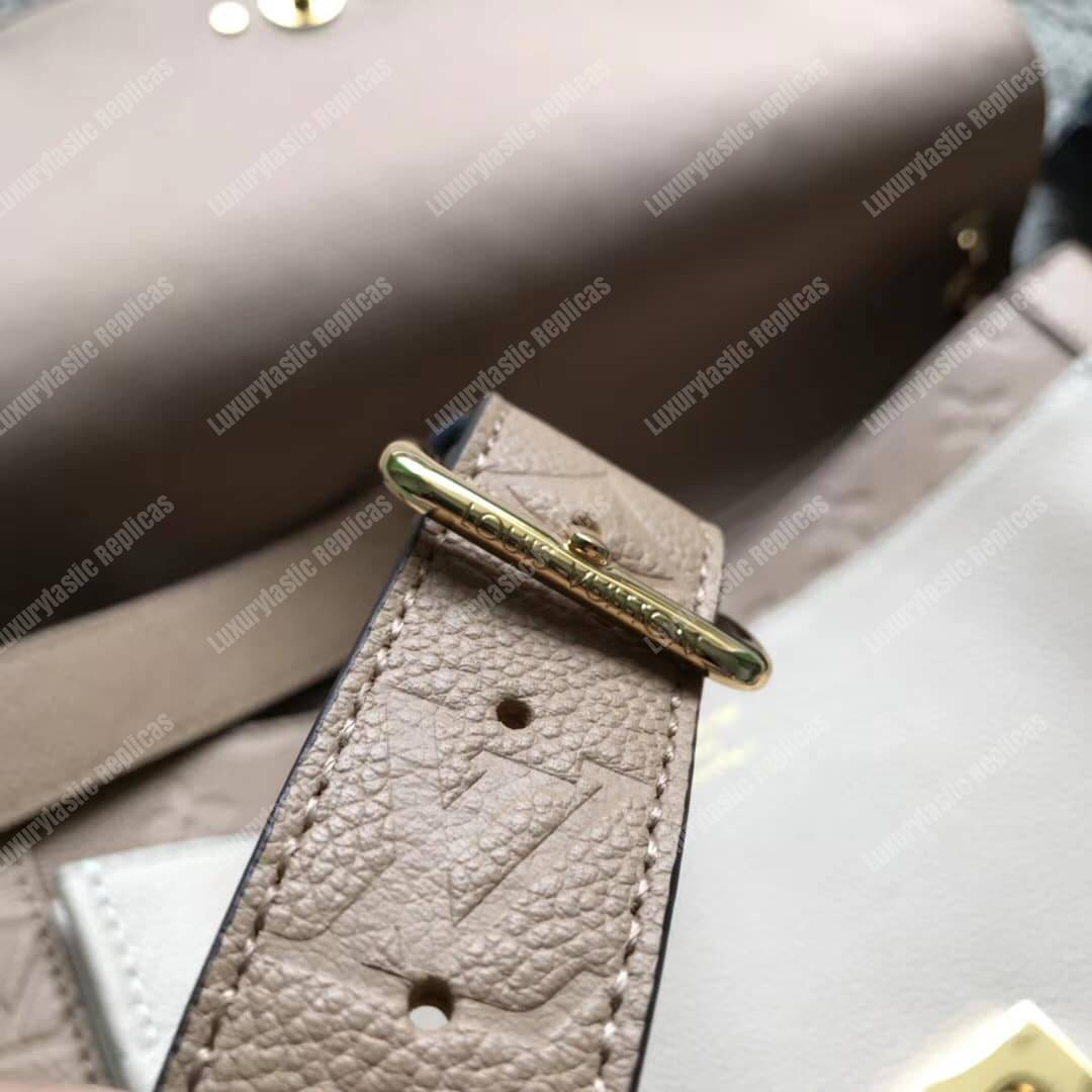 LV Blanche MM Monogram Empreinte Leather Papyrus Creme