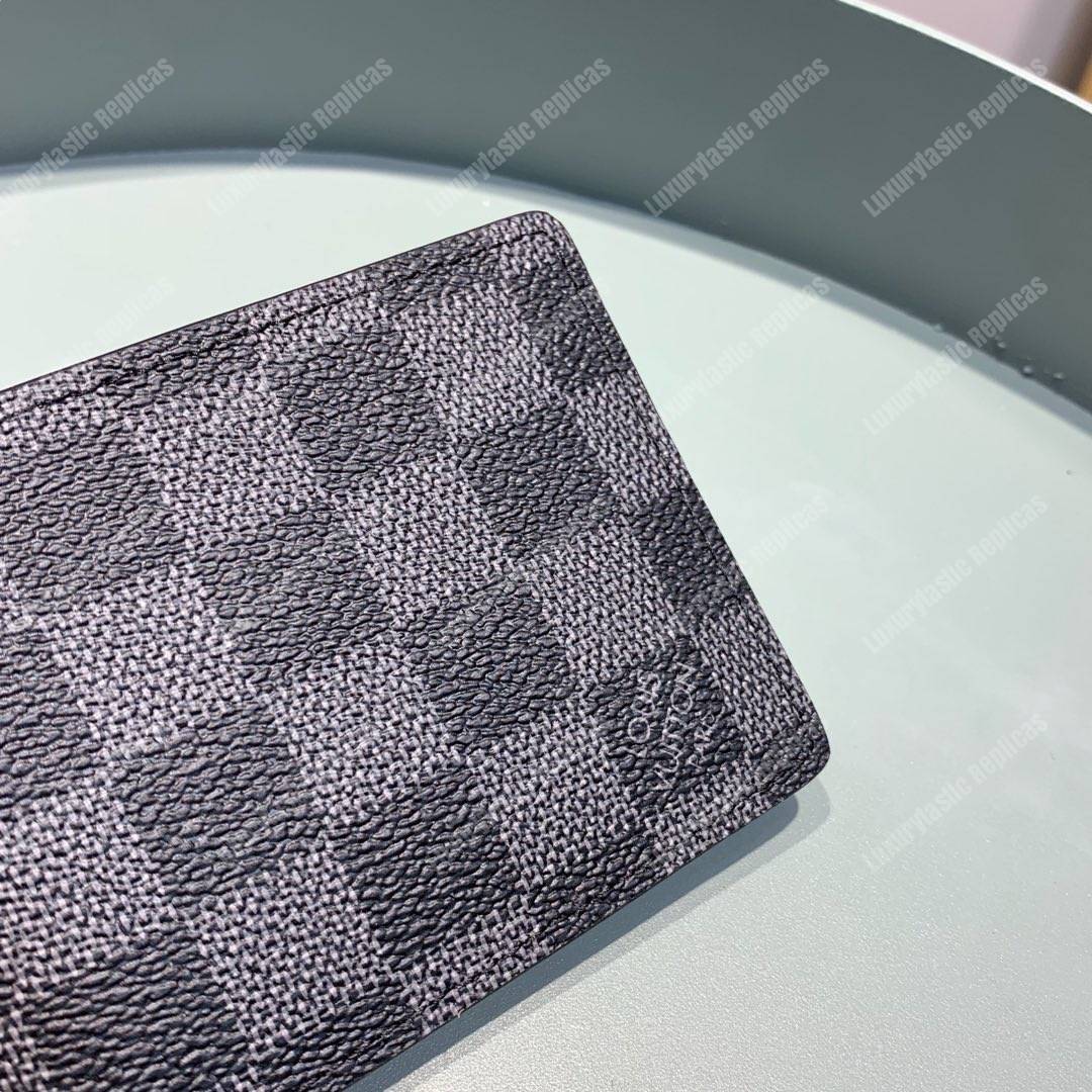 LV Pince Wallet Damier Graphite Canvas Gray
