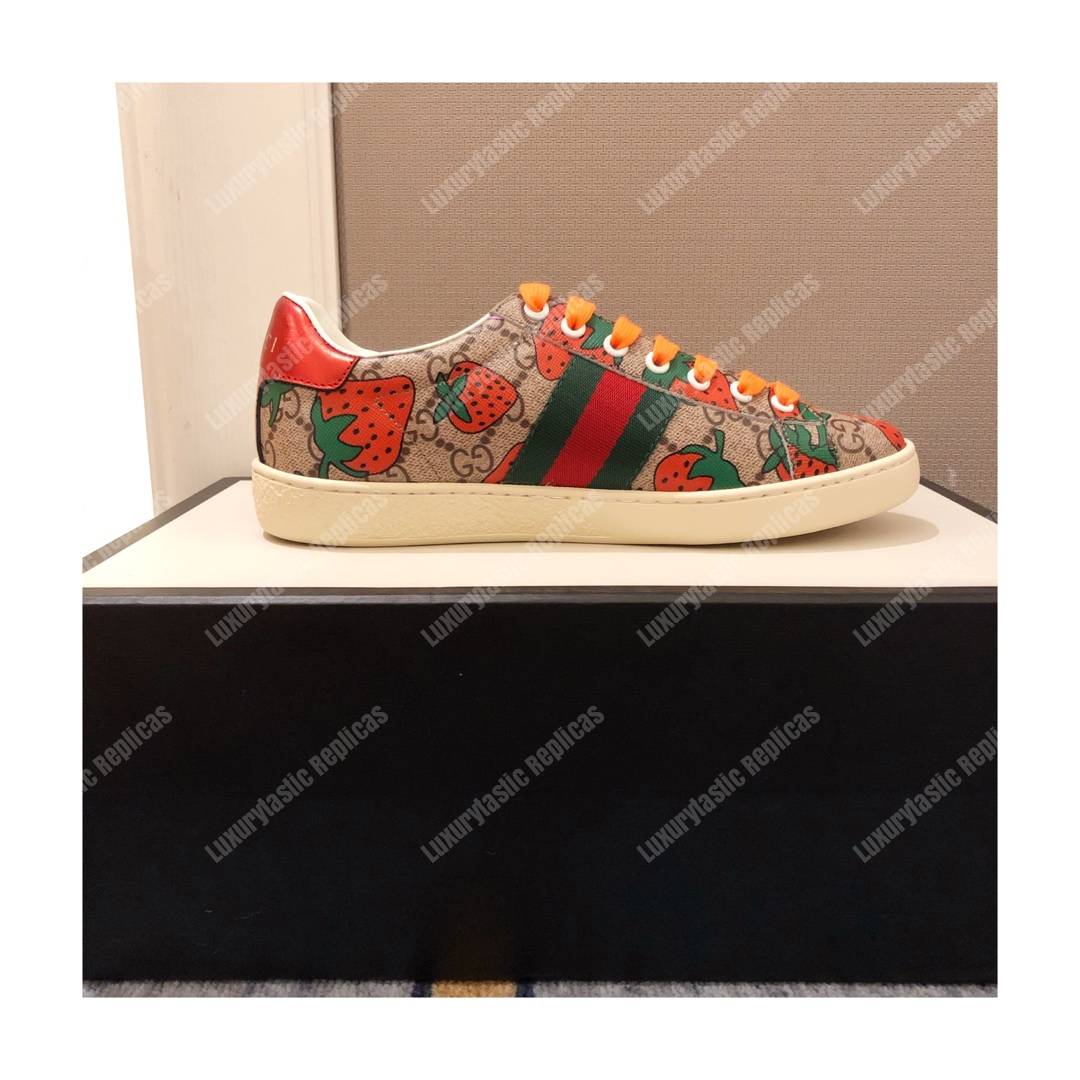 G*u*i ace gg G*u*i strawberry sneaker