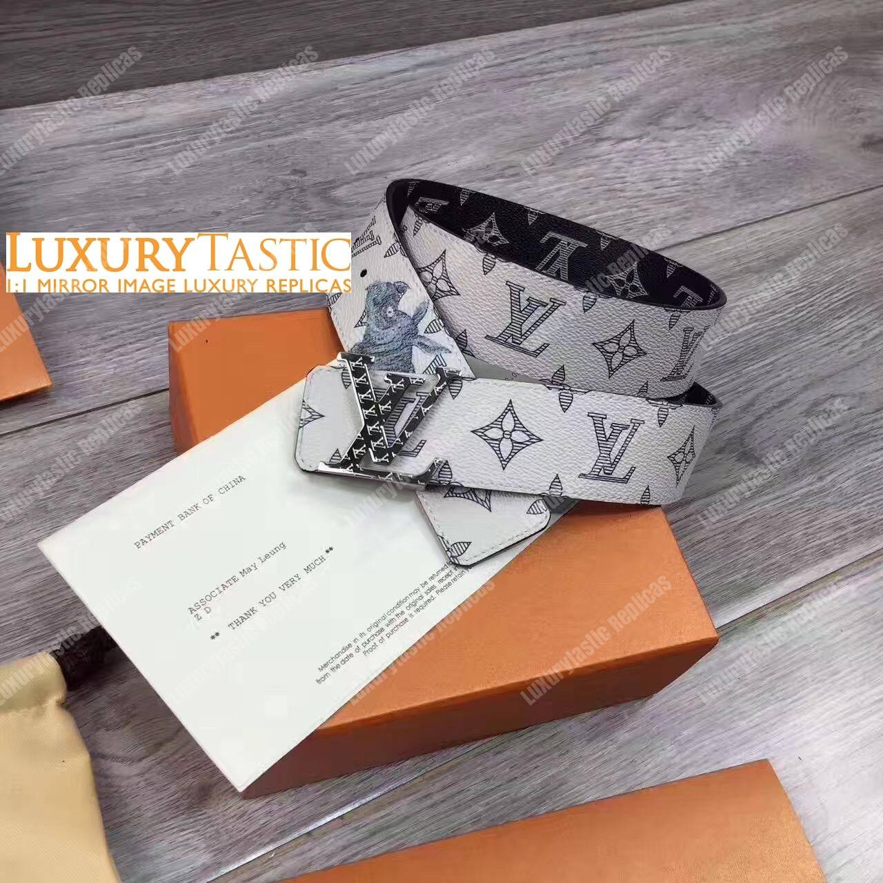 LV Initiales 40MM Reversible Monogram Ink Canvas Belt